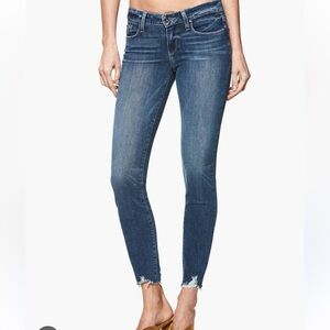 PAIGE Distressed Ankle Jeans 28